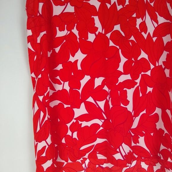 T Tahari Blouse Size XS Floral V Neck Sleeveless Blouse NWT - Picture 9 of 12